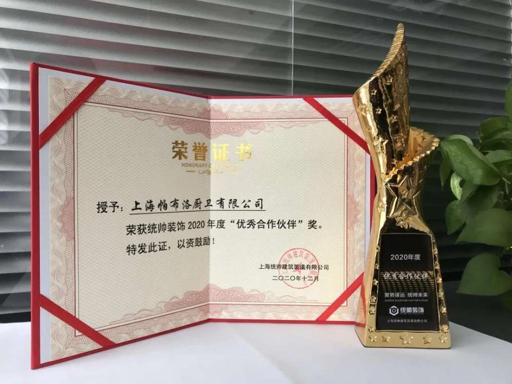 帕布勒榮獲2020年度“優(yōu)秀合作伙伴獎(jiǎng)” ——重質(zhì)守信 優(yōu)質(zhì)服務(wù)